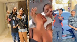 Zinoleesky Caught Kissing Naira Marley’s Sister (See Video)