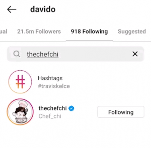 Davido And Chioma Reconcile As They Re-Follow Each Other On Instagram & Twitter