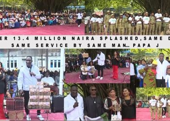 Watch how Billionaire Prophet Jeremiah Fufeyin empowers young Nigerian Dancers with 2million Naira Cash Gift (Watch Video)